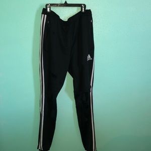 size large ripped Adidas track pants